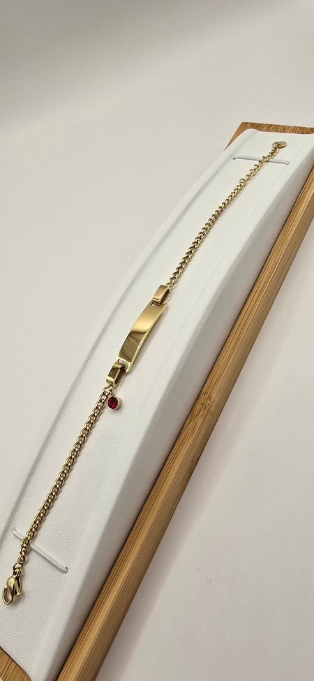 Bransoletka damska z cyrkonią do graweru S.STEEL 316L