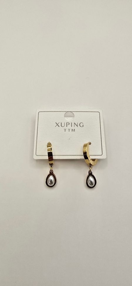 Wiszące kolczyki z perełką