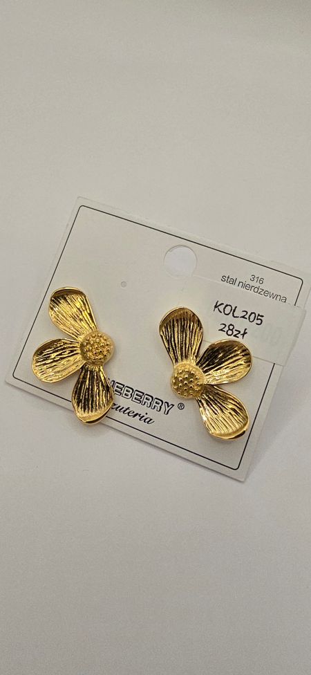 Kolczyki kwiatki