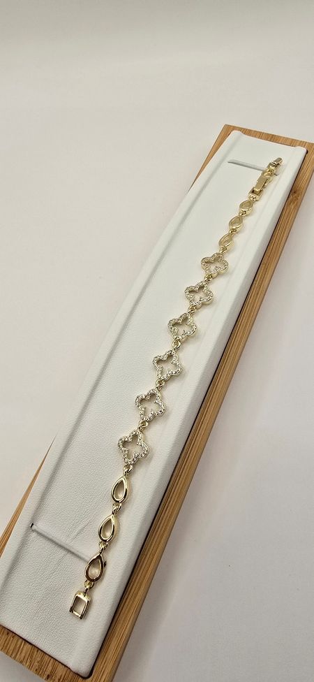 Bransoletka cyrkoniowe lilijki