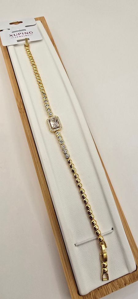 Bransoletka cyrkoniowa kuleczki 