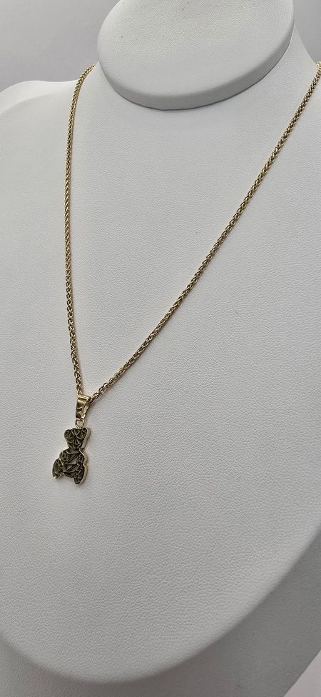 Naszyjnik ażurkowy miś