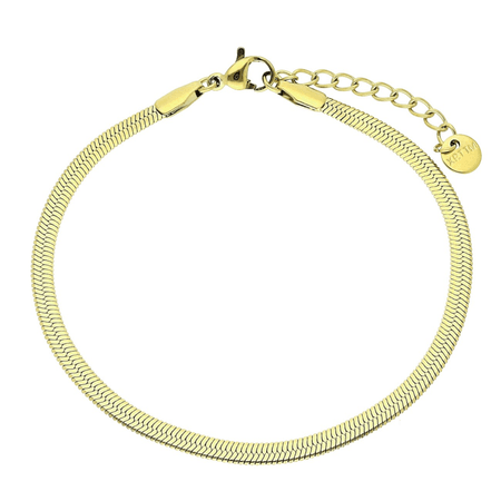 Bransoletka żmijka 18+3 cm 3 mm S. STEEL 316L