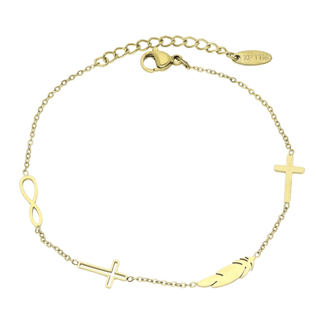 Bransoletka celebrytka 18,5+3 cm S. STEEL 316L