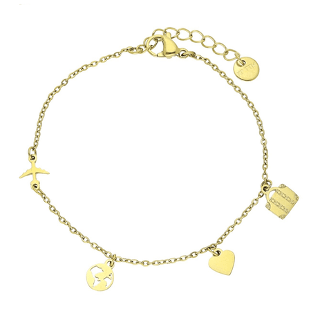 Bransoletka celebrytka 16,5+3 cm S. STEEL 316L