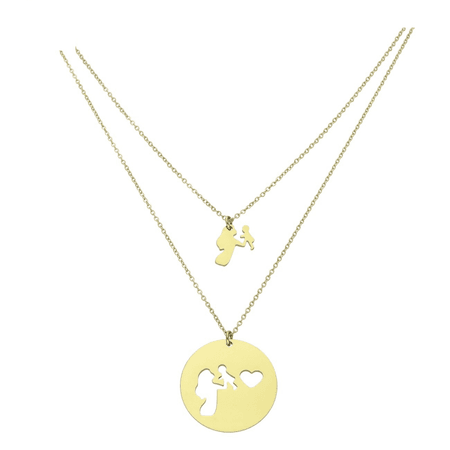 Celebrytka Mama i dziecko 41+5 CM S. STEEL 316L