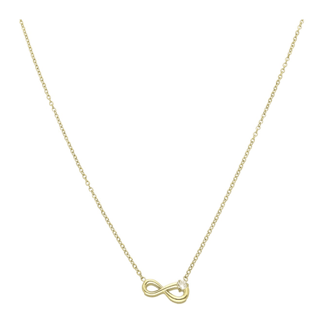 Celebrytka znak nieskończoności 42+5 CM S. STEEL 316L