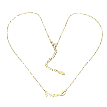 Celebrytka Mama serduszko 47+5 CM S. STEEL 316L 