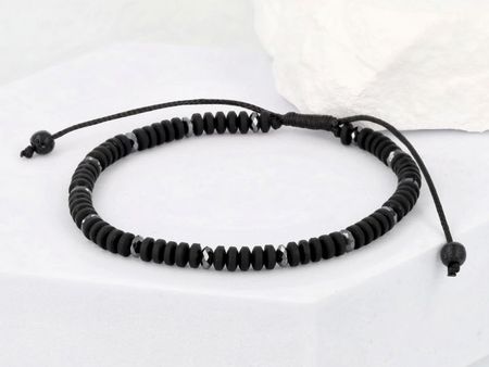 Bransoletka hematyt fasetowany kamienie naturalne