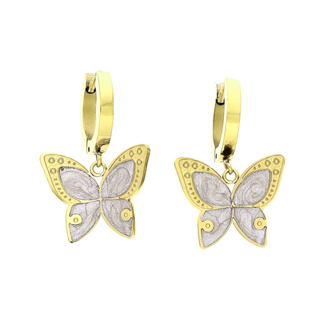 Kolczyki motyle 26/17 MM S. STEEL 316L