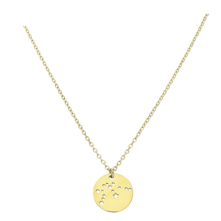 Celebrytka zodiak Wodnik  42+5 CM S. STEEL 316L